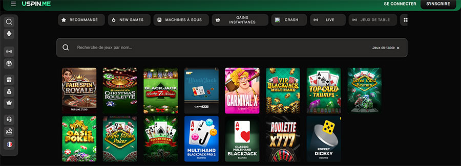 Le casino en live uspin me casino live